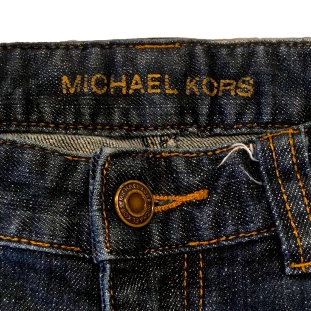 Michael Kors Denim Studded Bermuda Shorts Sz 4 - Picture 4 of 7